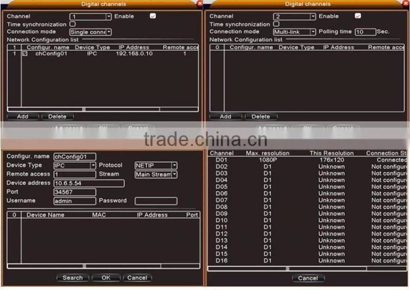 New support 4ch 720P realtime playback 4CH H.264 1080P AHD DVR 1 SATA HDD (MAX 6TB ) HI3521 Chip AHD CCTV DVR Recorder