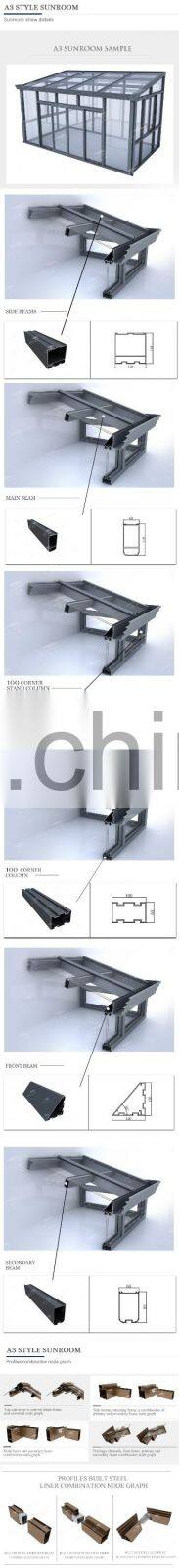 Outdoor glass winter garden,sunroom, green house