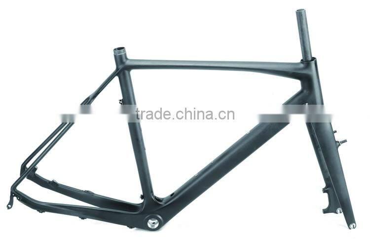 Strong carbon road bike frame with disc-brake, cross carbon road frame
