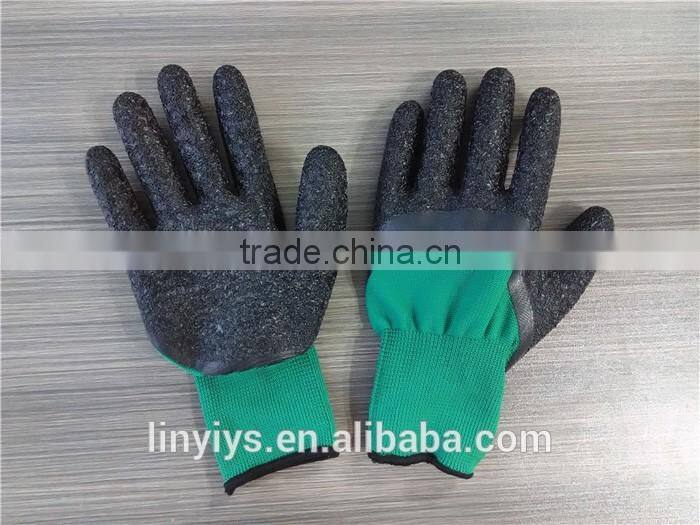 General Quality Nylon Liner Coated Latex Safety Work Gloves Worker Gloves