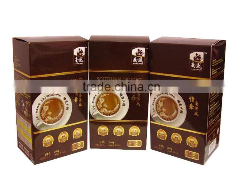 High quality paper craft flavored coffee packaging box