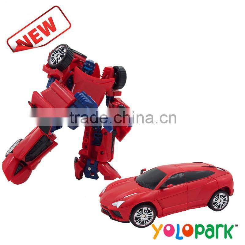 2016 New Items Intelligent Transformation Robot Car Toys For Kids factory Robot kids fighting robot toy