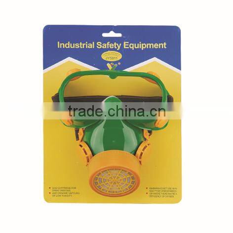 Industrial One Gas Filter Chemical Anti-Dust Paint Respirator Mask + Glasses Goggles Set Safety Equipment Protection