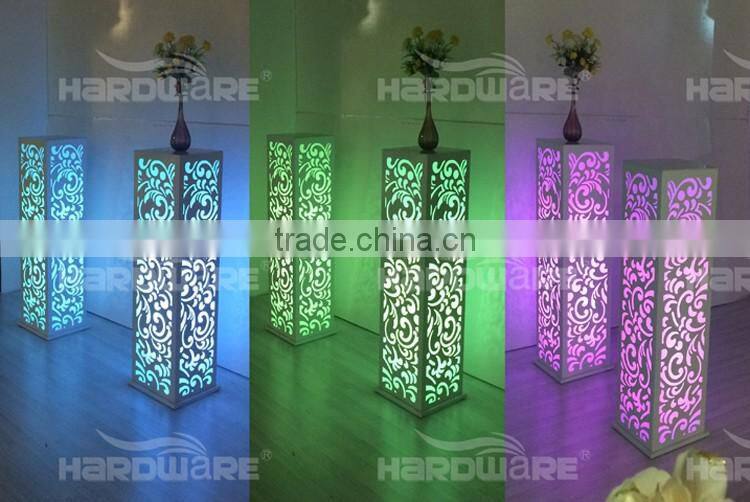 high party cocktail table , led cube party table , engrave led party table