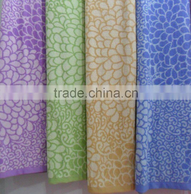 100% cotton 150*220cm jacquard cotton towel blanket