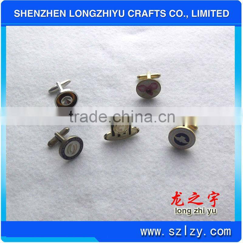 jewelry making silver cufflinks for mens with high electroplating cufflink