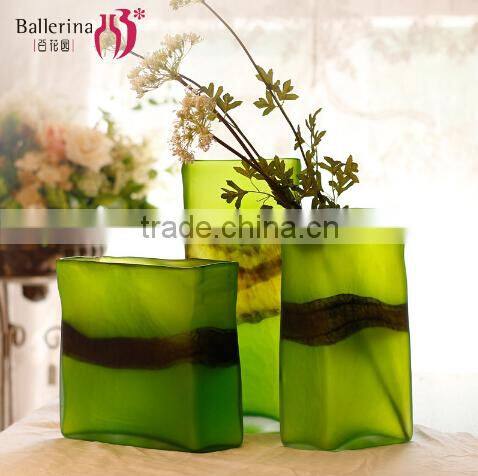 Green Handmade Glass Table Decorations
