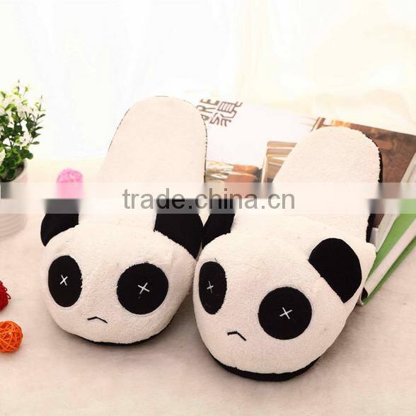 Factory supply wholesale funny animal fleece slippers warm plush indoor slipper