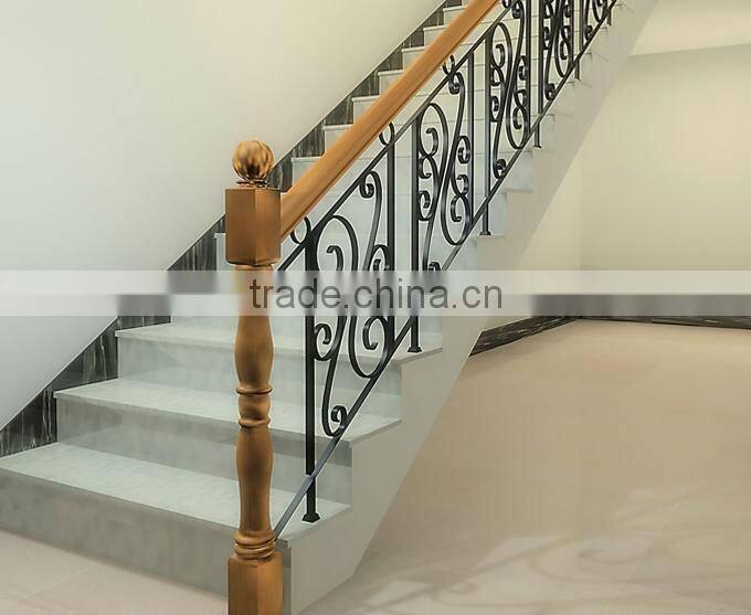 Top-selling hand forged metal stair handrail(LB-I-H-0010)