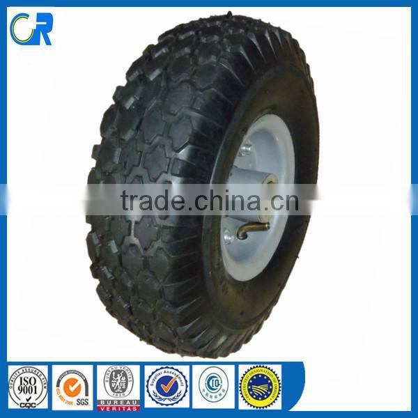 Manufacturer pneumatic air 4.10/3.50-4 rubber wheels