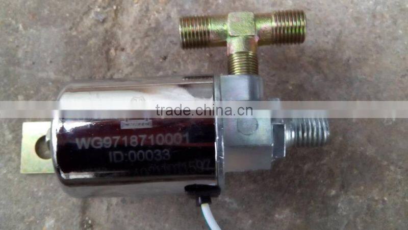 SINOTRUK HOWO truck auto spare parts air horn solenoid valve WG9718710001