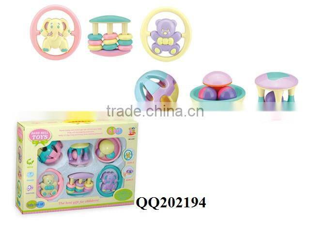 Lovely plastic baby toy rattle