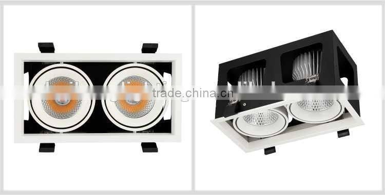 Project office 20w*2 adjustable cob led double downlight