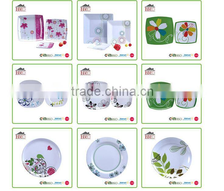 Hot sale Christmas tree shape melamine plate