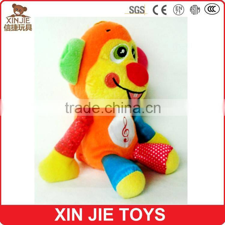 custom plush doll toy with music singing soft doll toys talking doll stuffed toys