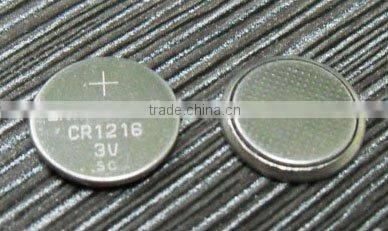 Top Quality Lithium 3V button battery CR1216 CR1220