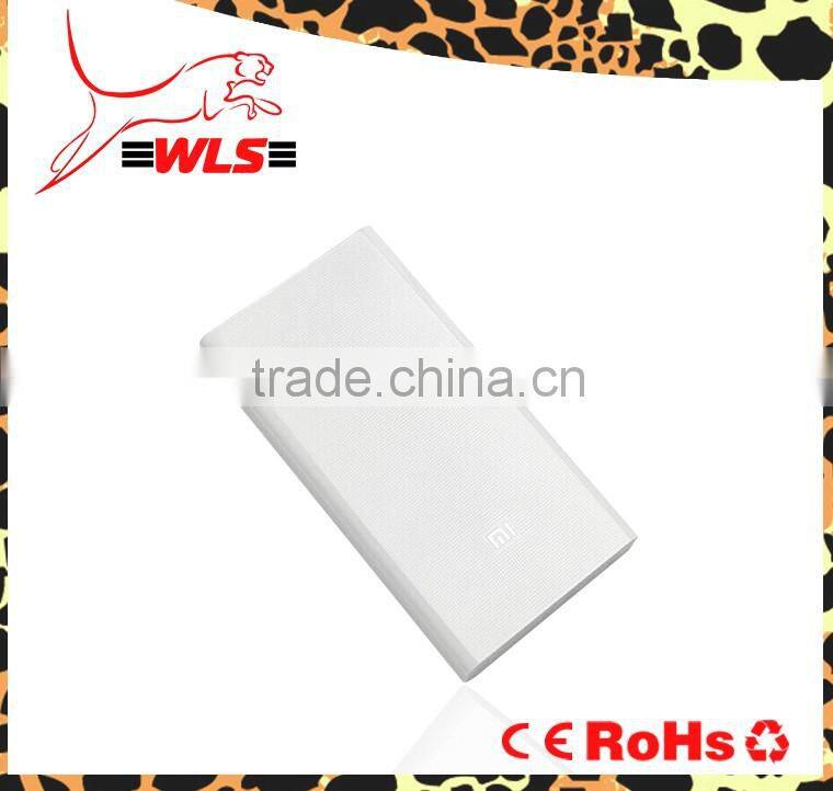 2015 WLS new arrival original 20000mah Xiaomi Power Bank for smartphone