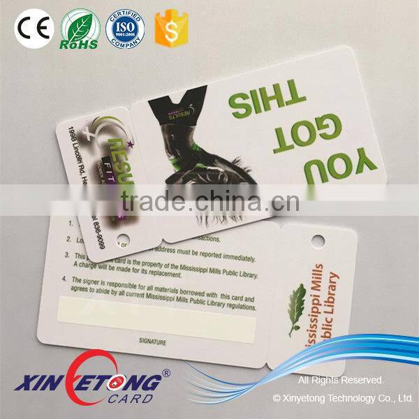 Printed Plastic Customized Keychain Combo PVC Cards With Qrcode