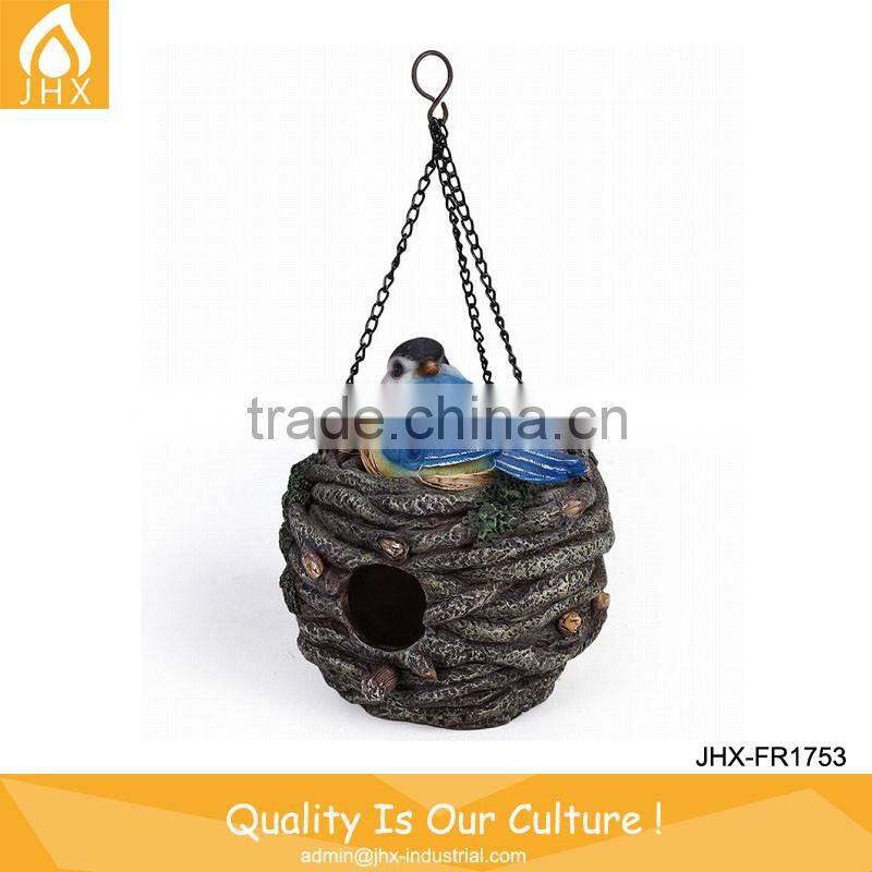 Leisure Decoration Hanging Bird's Nest Small Decoration Resin Bird