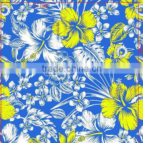 spandex Stretch Elastic for swimwear hawaiian fabric