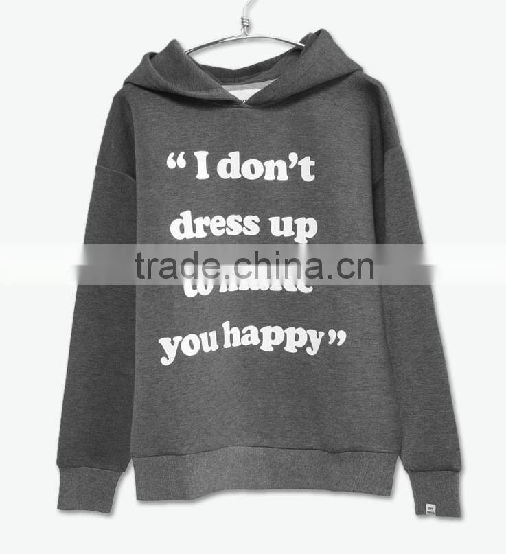 custom fashion mens pullover hoodie without pockets