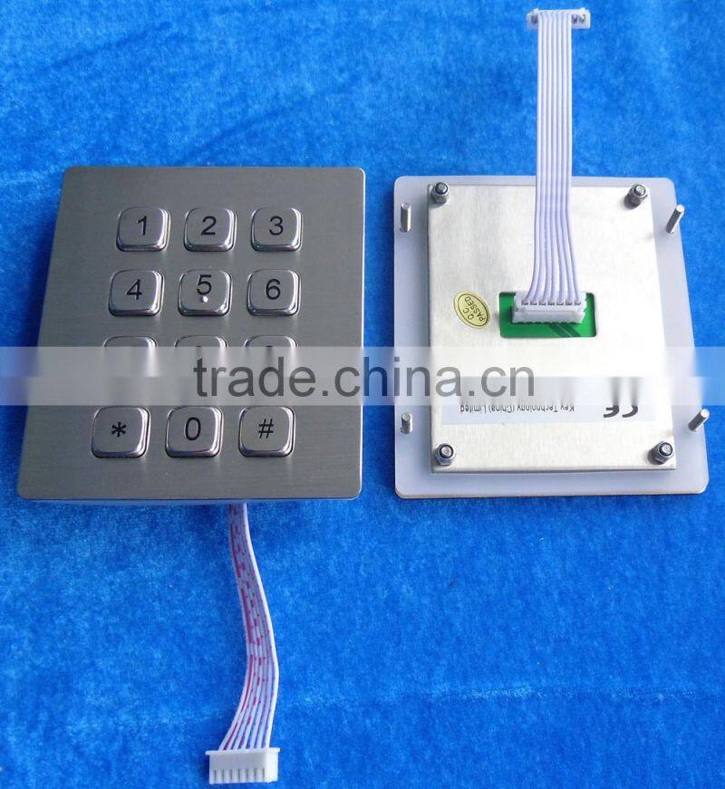 Explosionproof industrial numeric stainless steel keypad