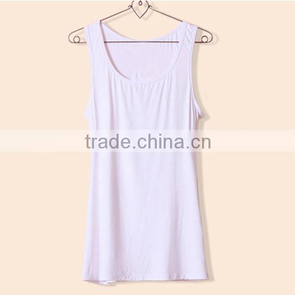 Wholesale cloth, bodybuilding tank tops for girls , custom fit 100 cotton tank top for women (lyt0300088)