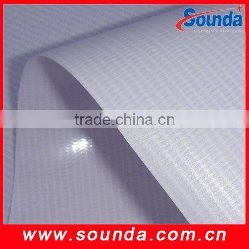 Free sample good quality Glossy white black Printed PVC Blockout Flex Banner