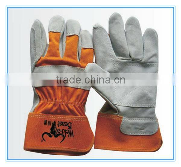 Cow Split Welding Gloves/cow split welding leather gloves/leather working welding gloves