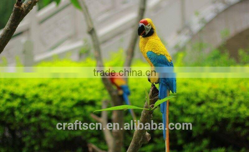 Small decoration resin bird of parrot