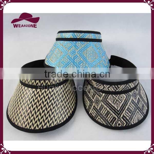 Nice design summer straw sun visor for women