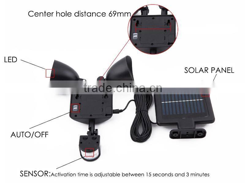 22 LED Outdoor Solar Floodlight Motion Sensor Security Light
