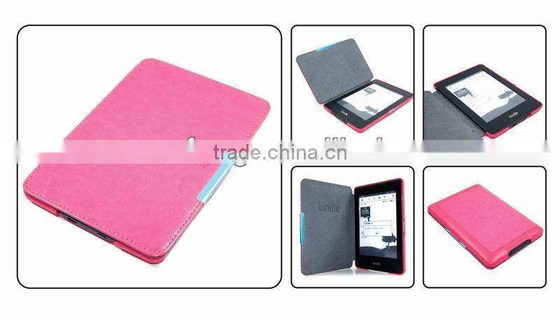 Smart Leather Case for New Kindle Paperwhite eReader