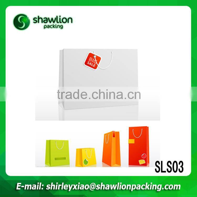 Promotional matt laminate bag made of kraft paper with handles