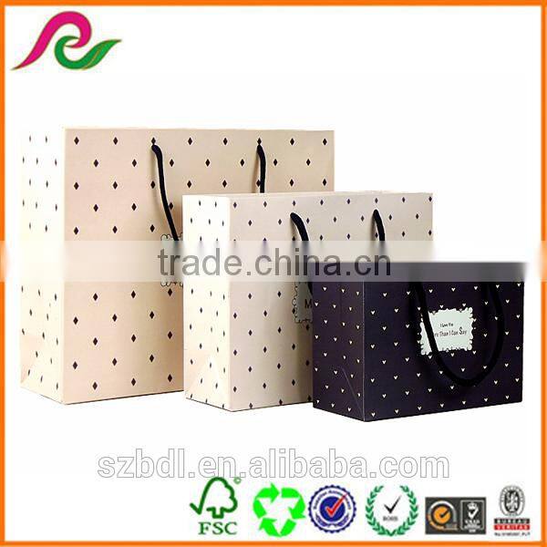 Luxury custom paper bag paper shopping bag & handles colorful printed paper bag
