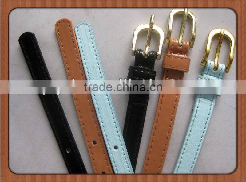 2014 lady slim pu belt for dress