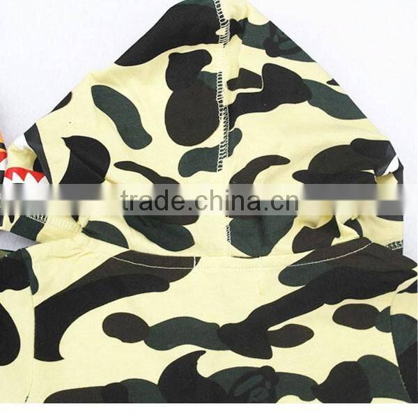 Hot selling short sleeve baby cotton hoodie bodysuit