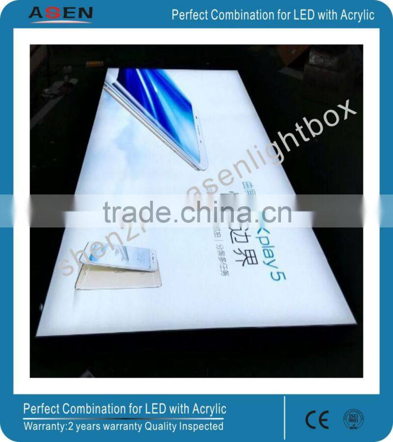 Light Sign Slim Aluminous Frameless Free Standing Tension LED Fabric Display