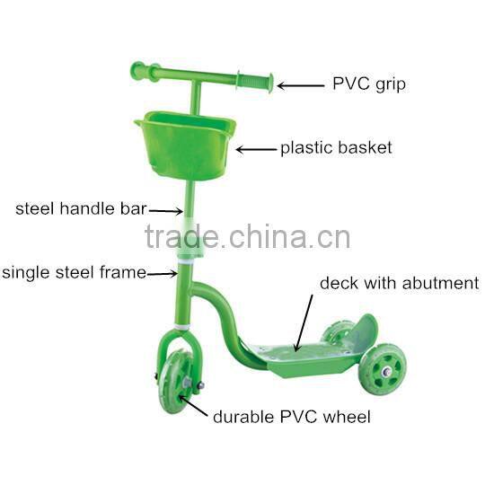 3 wheels children scooter