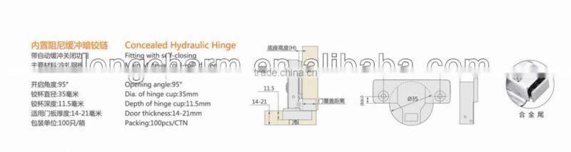 full overlay soft close cabinet hinge