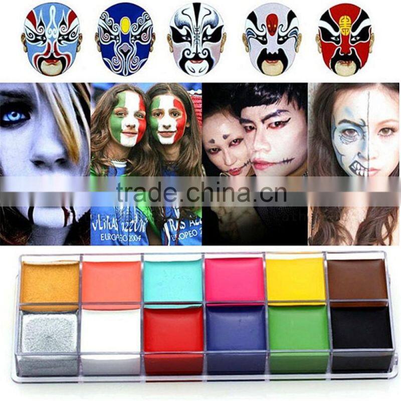 2016 hot sale Wonderful Face Paint non toxic with RAINBOW COLORS