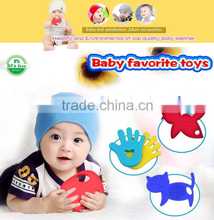 silicone pendant chew educational toys for kids