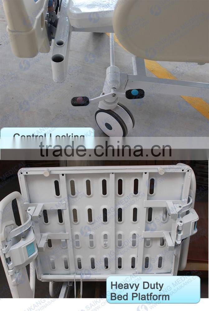 SK001-5 Electric Bed With Scale With ABS Guardrail