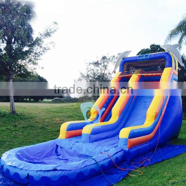pvc tarpaulin large inflatable water pool slide for sale