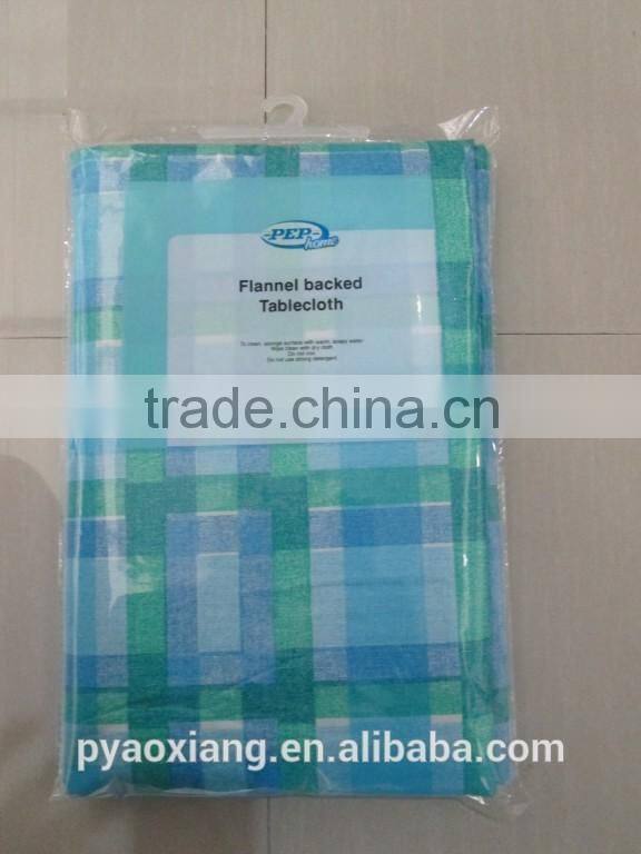 double layer plastic flannel tablecloth