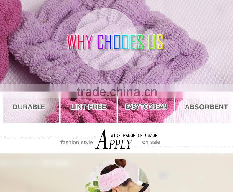 hot sale coral fleece cheap elastic hair accessories headbands for women or little girl