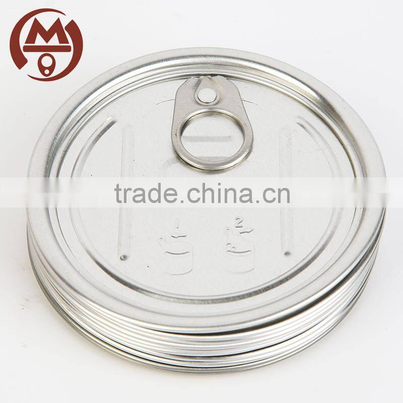 High quality 307# round pull ring cans with lids