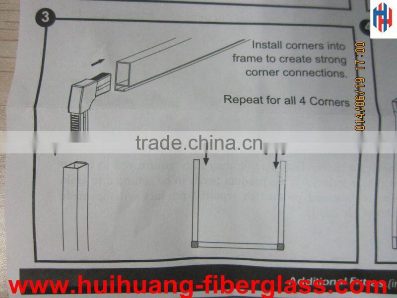 demountable fiberglass window screen