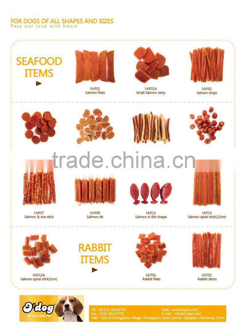 dog treats salmon filets pet Food snack