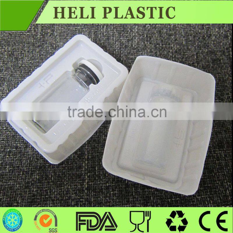 2016 hot selling white insert liquid bottle trays vial container